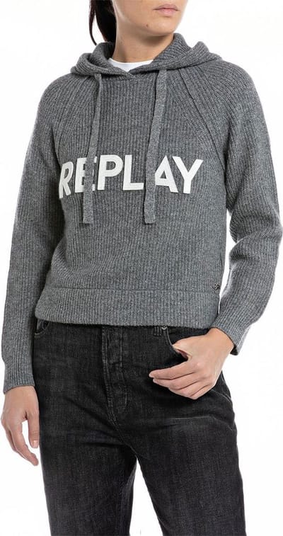 Replay Dk3560.000.g22726 Hoodie Grijs XS Vrouw