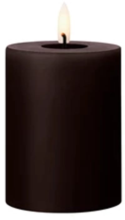 Ester & Erik Led Pillar kaars H10cm espresso