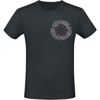 Red Hot Chili Peppers T-shirt - Asteriks Fire Logo - L tot XXL - voor Mannen - zwart