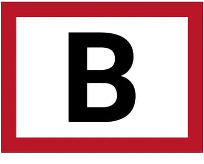 Bovengrondse brandkraan B bord | gecoat dibond materiaal | 60 x 45 cm