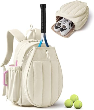 Tennis- en Padelrugzak met Racketcompartiment, Schoencompartiment en Vochtbestendige Opbergruimte voor Sporters