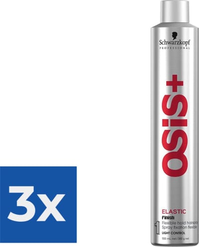 Flexibele Vasthoudende Hairspray Osis Elastic Schwarzkopf - Voordeelverpakking 3 stuks