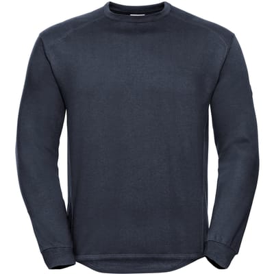 Russell Werkkleding Heren Bemanning Hals Set In Sweatshirt Top (Franse marine)