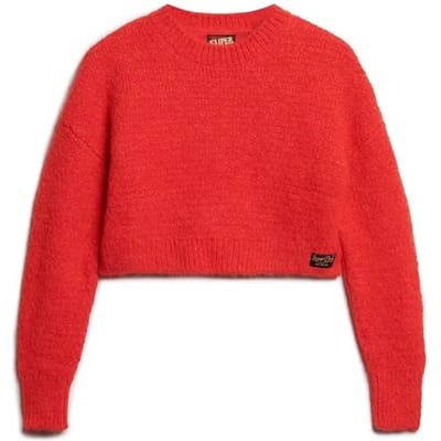 Superdry - Vintage korte gebreide trui met textuur - Dames - Sweaters
