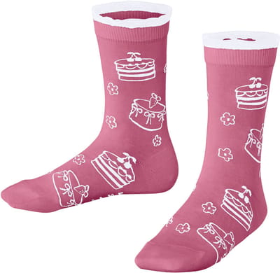 FALKE Beautiful Cakes gedessineerd katoen Sokken kinderen roze - maat 31-34