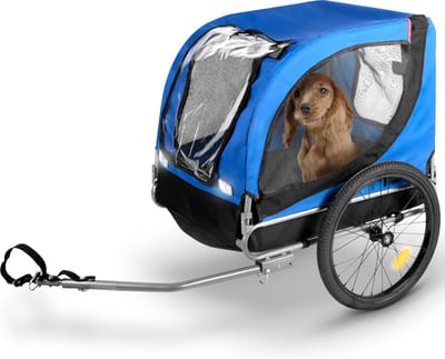 Bicycle Gear Hondenfietskar – Blauw – 40kg – Met Regenhoes & Reflectoren