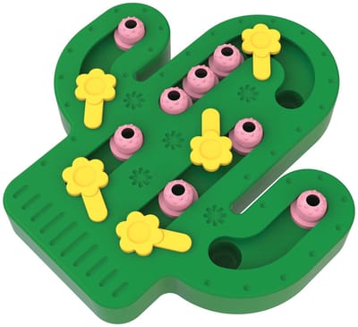 Happy pet tabby patch cactus puzzel intelligentie speelgoed 34x29x4 cm