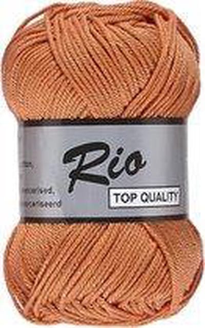 Lammy yarns Rio katoen garen - oranjebruin (847) - naald 3 a 3,5mm - 10 bollen