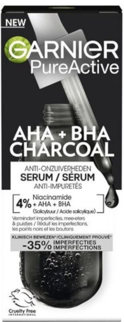 Garnier pure active siero aha + bha anti imperfezioni 30 ml