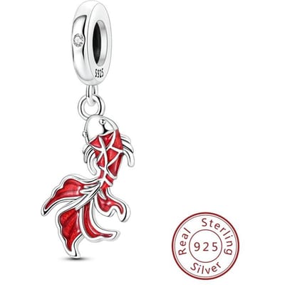 Karpervissen Koperen Ambacht Bedel Geluks Hanger Goede Pasvorm Originele Armband Handgemaakt Verfijnde Sieraden Voor Unieke Vrouw white