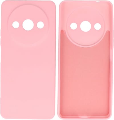 Hoesje Geschikt voor de Xiaomi Redmi A3 - Fashion Backcover Hoesje - Colorful Telefoonhoesje - Roze