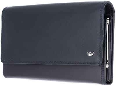 Golden Head Leren portemonnee Polo RFID Protect Bügelbörse 2801 Marineblau donkerblauw