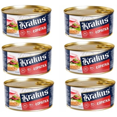 Krakus Varkensschouder in Blik 300 g