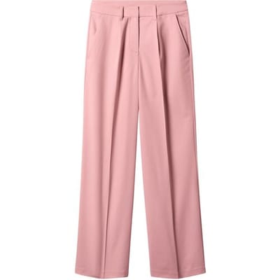 ESMARA Dames broek - Wide leg (Roze, 36)
