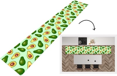 Keukenloper - Loper keuken - Avocado - Patronen - Groen - 300x50 cm - Keukenloper vinyl