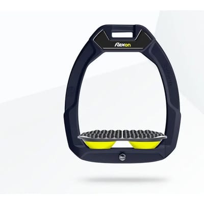 Veiligheidsophangingen voor paardrijden Endurance Marine/Grijs/Geel Flex-On Safe-On