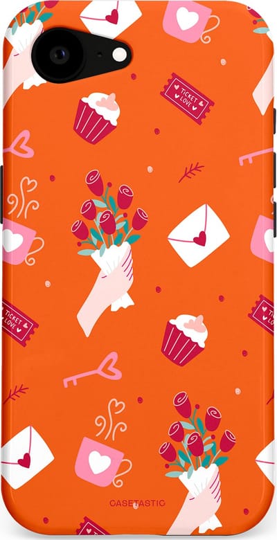 Casetastic Hoesje Geschikt voor Apple iPhone 16e Magsafe - Stijlvolle Beschermende Duo-layer Case - Valentijnsdag Feest