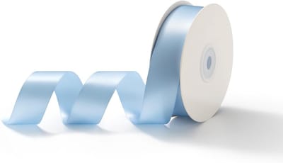25mm x 23m Cadeaulint, Satijnen Lint, Decoratief Lint voor Verpakking, Bruiloft Linten voor Creatieve Projecten, Lichtblauw