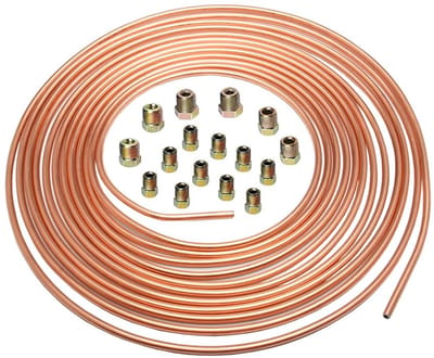 Dailygoody - 4.75mm Car Copper Brake Line - vervangingsslang - hoge druk - Rood - remslang - geschikt voor brandstof- en remleidingen - 7.6 meter