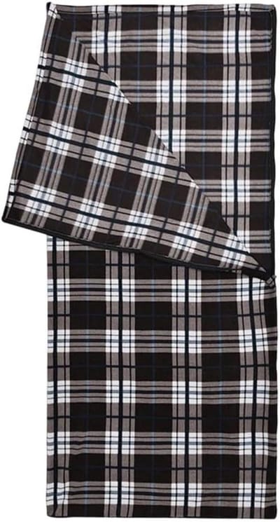 Draagbare Slaapzak Voering - Reislaken Fleece - Kamperen en Reizen - Dubbelzijdig Fleece - 16 x 30 cm - Koffie Plaid