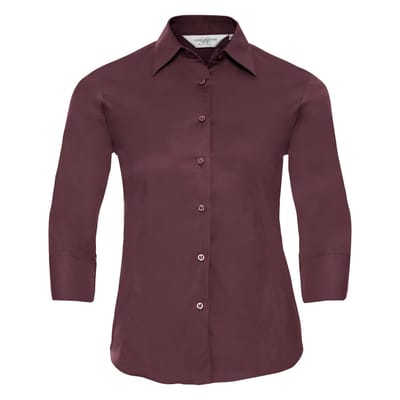 Russell Collectie Dames/Dames 3/4 Mouw Easy Care Gevoelig overhemd (Haven)