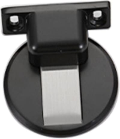 Jinate Magnetische Deurstopper - Zelfklevend - Met of Zonder Boren - 1 Set Zwart - Geschikt voor alle vloeren - uitermate geschikt voor vloer met vloerverwarming