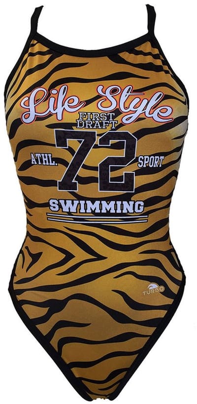 Turbo Tiger College Zwemkleding Bruin 4XL Vrouw