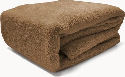 Y-not® - Teddy / fleece stof 220gr/m2 Matras Hoeslaken Pumpkin Latte - Hoog knuffelgehalte - 140x200+30cm - 2 persoons - tot 25 Matrasdikte - Taupe