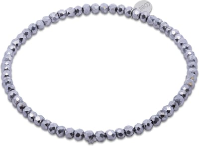 CO88 Collection - 8CB-91316 - kralenarmband vrouwen met zilveren kristalstenen - 3 mm