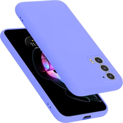 Cadorabo Hoesje geschikt voor Motorola EDGE 20 in LIQUID LICHT PAARS - Beschermhoes gemaakt van flexibel TPU silicone Case Cover