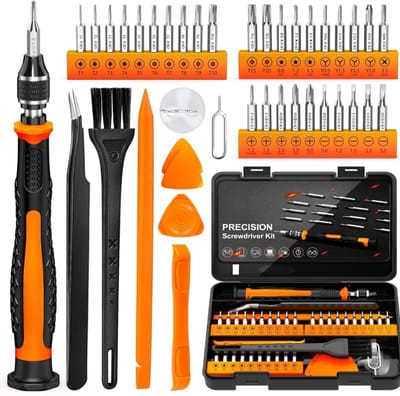 Famanu – 24-delige mini-schroevendraaierset – Torx- en triwing-bits voor, gameconsole, laptop en horloges