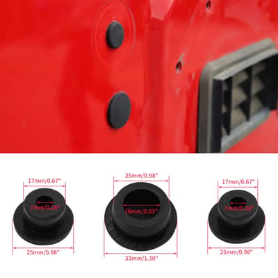 3-delige achterklep rubberen plugset voor Jeep Wrangler JK JL 2007-2018