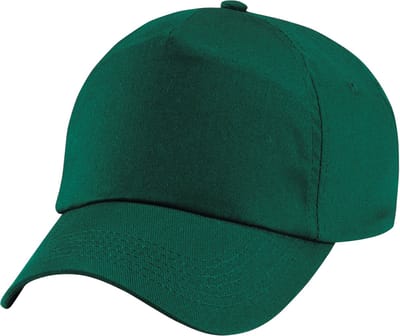 Beechfield Unisex Junior Junior 5 Panel Baseball Cap (Fles groen)