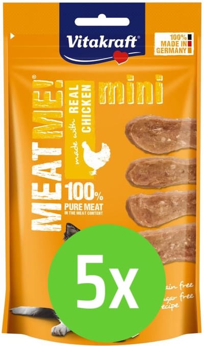 Vitakraft Kip - 60 gram - Meat Me Mini - 5 verpakkingen