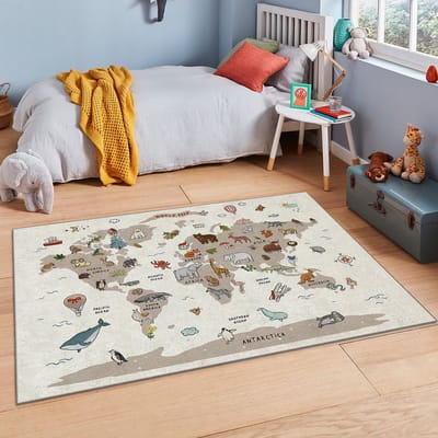 Vloerkleed Kinderkamer - Speelkleed Baby - Speelmat - Speeltapijt - Tapijt voor Kinderkamer - 120*180 cm - Anti Slip - Machinewasbaar