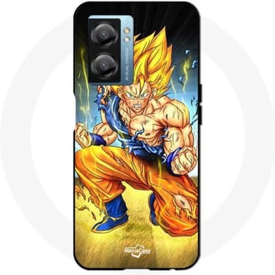 Coque Maniacase pour Oppo A77 5G goku genou a terre