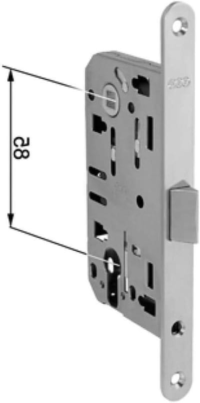 Deurslot - Instapslot - Beveiliging Deuren - Centrale Sluiting - 50mm Cilinder - Chroom