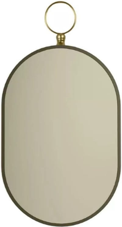 Wandspiegel ovaal goud 60 cm