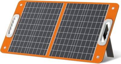 Draagbaar Zonnepaneel - Opvouwbaar Paneel - Energie Opwekken - Hoge Efficiëntie - 60 Watt - Zwart