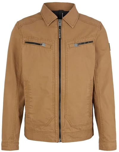 Tom Tailor Casual Cotton 1034863 Jas Bruin M Man