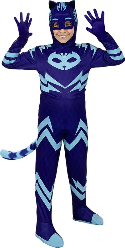 FUNIDELIA Deluxe Catboy PJ Masks kostuum voor jongens - Maat: 97 - 104 cm