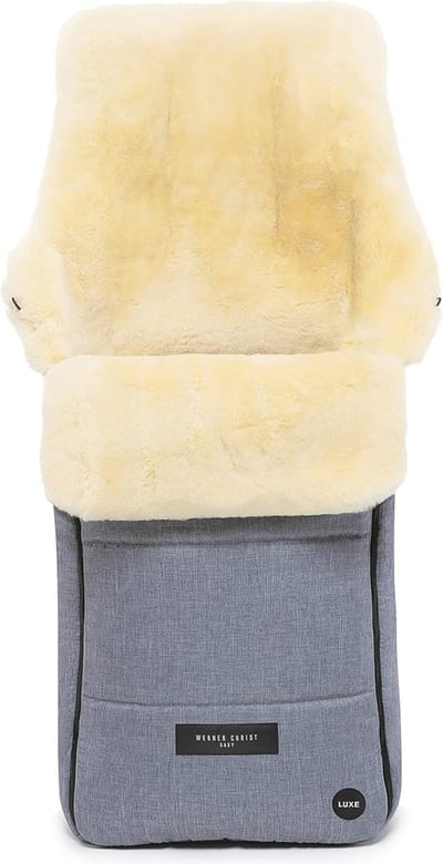 Lamsvacht Voetenzak voor Kinderwagens - Knuffelige en Ademend Design in Diverse Kleuren