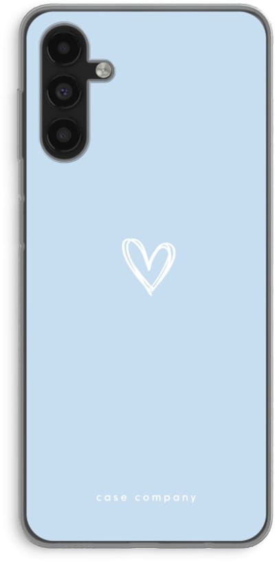 Case Company® - Hoesje geschikt voor Samsung Galaxy A04s hoesje - Klein Hart Blauw - Soft Cover Telefoonhoesje - Bescherming aan alle Kanten en Schermrand