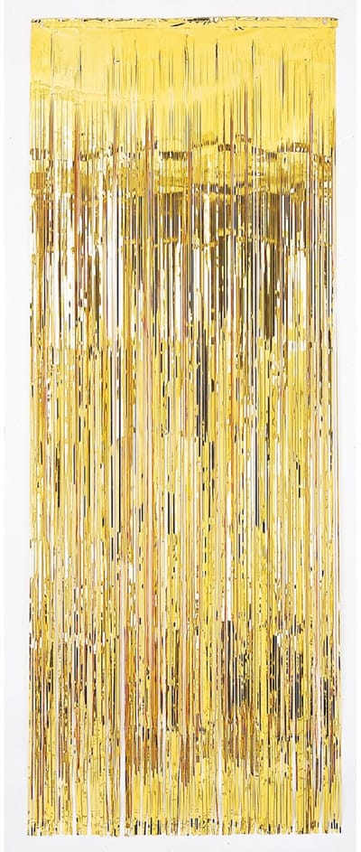 Folie Deurgordijn - 243 x 91 cm - goud - glitter gordijn - decoratie - thema goud