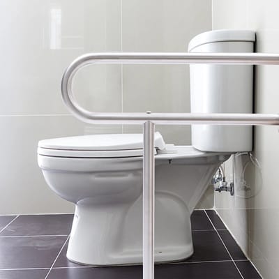 Sensova RVS U-Vormige Toiletbeugel – Veilige Toilet Veiligheidsleuning voor Senioren en Ouderen – Steunrail Badkamer – Geborsteld Roestvrij Staal – Draagvermogen 75kg – Modern Design