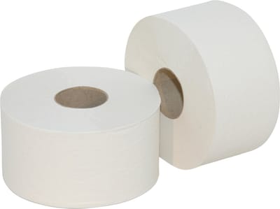 Toiletpapier Mini Jumbo - wit - 12 rollen hygiëne papier
