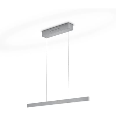 Knapstein LED hanglamp LINDA-72 nikkel, lengte 72 cm, gebarenbediening