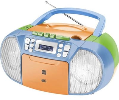 DAB+ Cassetteradio met CD - Boombox met Stereo Luidsprekers en USB Poort - Draagbare Audio Speler