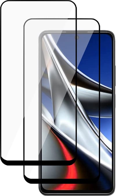 Screenprotector geschikt voor Xiaomi Poco X4 Pro - Tempered Glass Full Screen Protector - 2 Stuks
