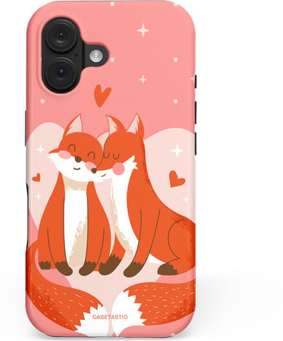 Casetastic hoesje geschikt voor Apple iPhone 16 - MagSafe - Dubbellaagse bescherming - Vossenzoen - Fashion Case - Koraal Oranje Zand
